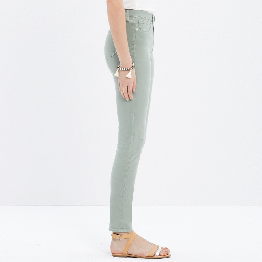 Madewell High Riser Light Teal Skinny